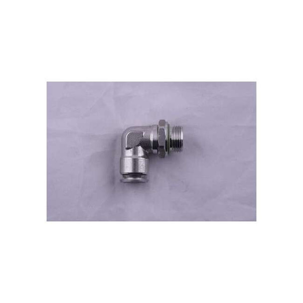 Aignep Usa Push to Connect Fitting, Stainless Steel, Silver 60115-6-M5