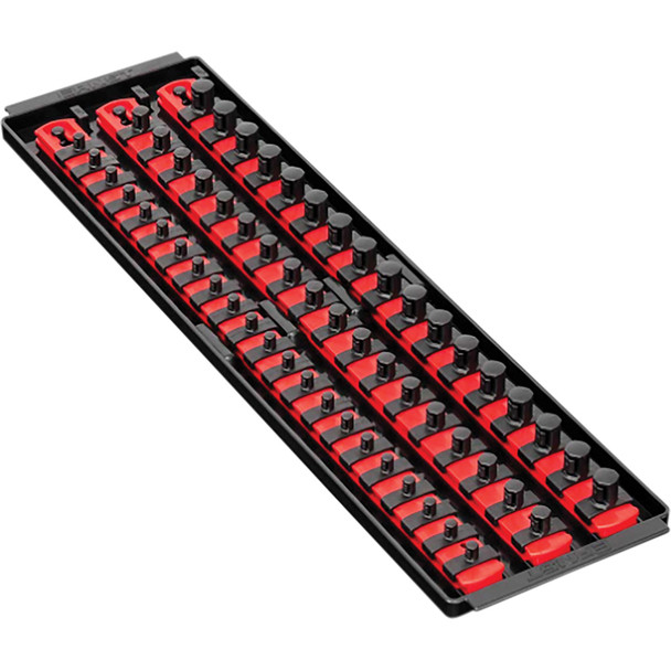 3 Rail Twist Lock Socket Boss® 18", Red - 1/4", 3/8" & 1/2" 8450