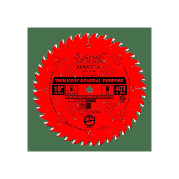Freud CircularSawBlade,Carbide,Dia:10" LU86R010