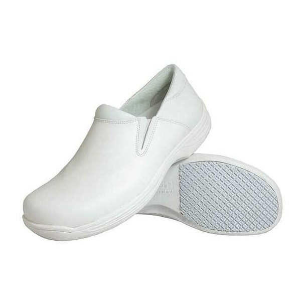 4705, Men's Loafer Shoe, 13 Wide, Leather, 4 in Height, White