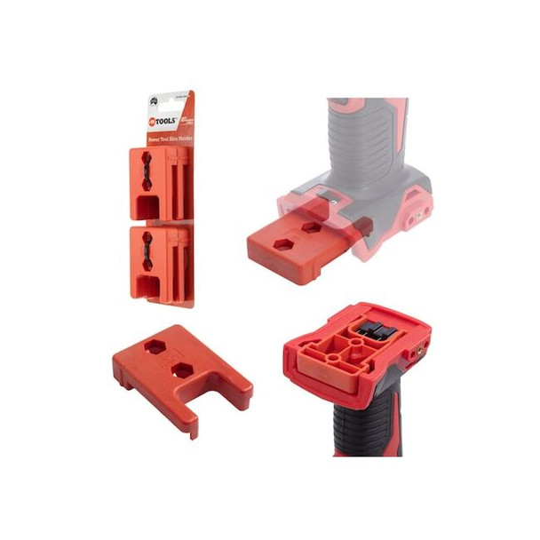 48 Tools Tool Holder, 2.5 in L, 18 V TH-MIL-RED-04