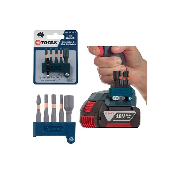 48 Tools Bit Holder, 2 in L, 48 TOOLS MBH-BOS-RED-01