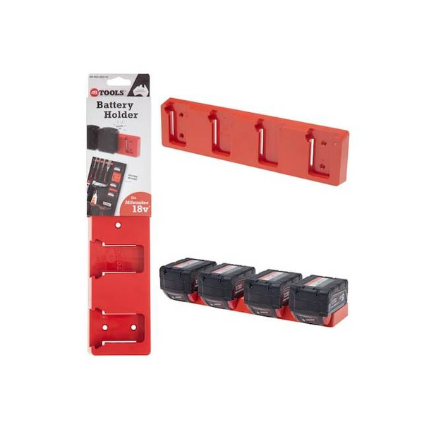 48 Tools Battery Holder, 13.25 in L, 18 V BH-MIL-RED-04