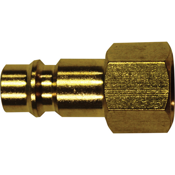 1/4" FNPT HIGHFLOWPRO™ V-Style/European Interchange Brass Air Plug Fitting S-763