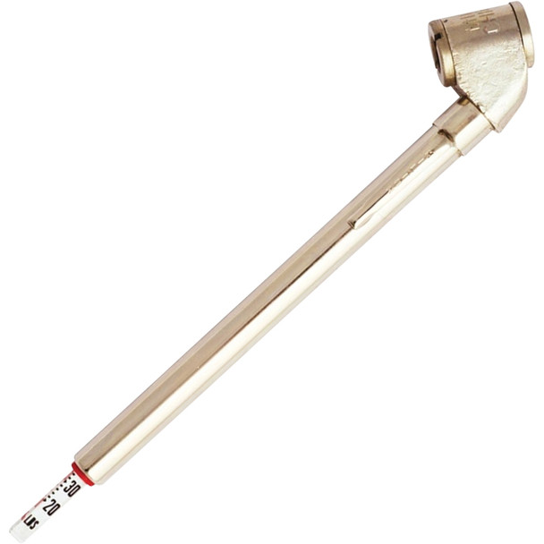 Tire Pressure Gauge, Dual Head Air Chuck, Nickel-plated Brass, 20-120 PSI Trucks, RVs, and Cars S-927