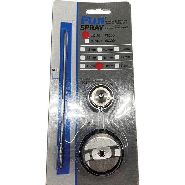 LX-20 - Air Cap Set - 2.0mm 6200LX-2.0