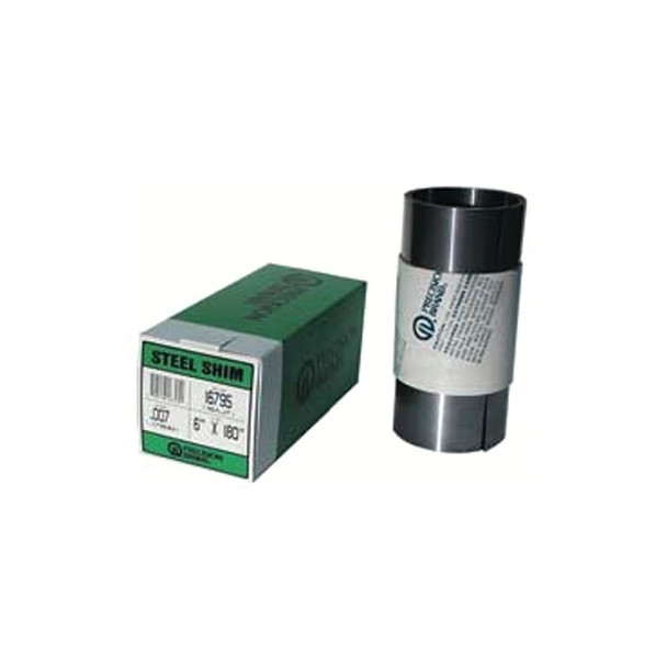 Steel Shim Stock Rolls, 0.00075", Low Carbon 1008/1010 Steel, 0.012" x 100" x 6"