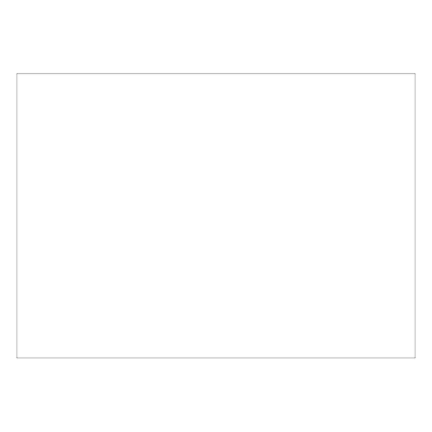 Brady Blank Sign, 14" W, 10" H, No Text, Plastic, White 25377
