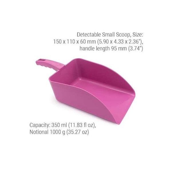 Detectamet Metal DetectableScoop,5.9 in L,Pink,PK5 514-S086-P09-Z03