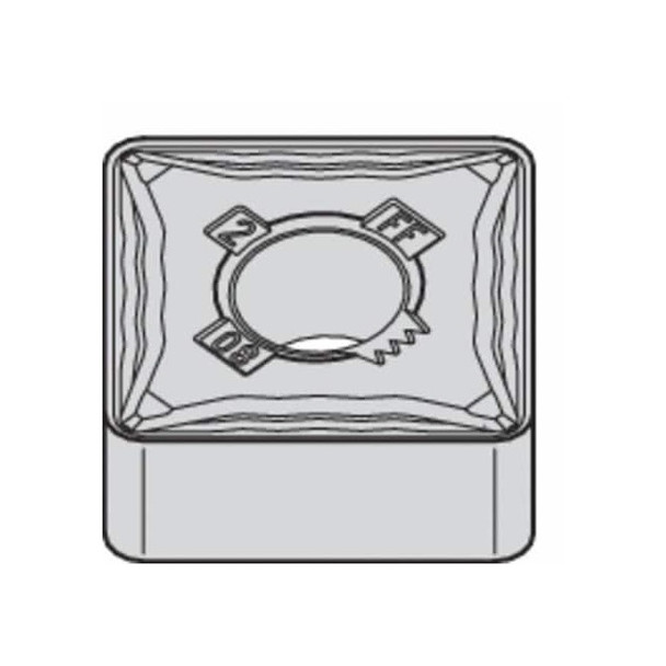 Widia Square Turning Insert, Square, 3, SNMG, 2, Carbide 4171046 Pack of 10