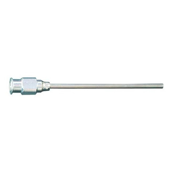Needle, Reusable Blunt Probe Luer Lock, Stainless Steel, Silver, 12 PK