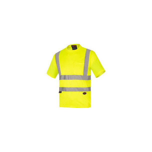Pioneer Hi-Viz Safety Short Sleeve T-Shirt Birdeye Yellow/Green XL
