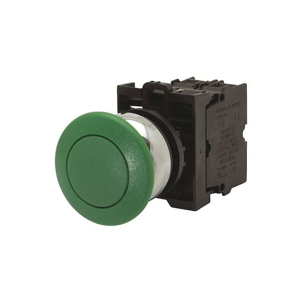 Eaton Non-ill Mom Pb Guarded Flsh Grn, 22.5 mm, Green M22-DRP-G