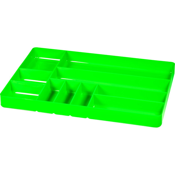 11" x 16" 10 Compartment Organizer Tray - Green 5018