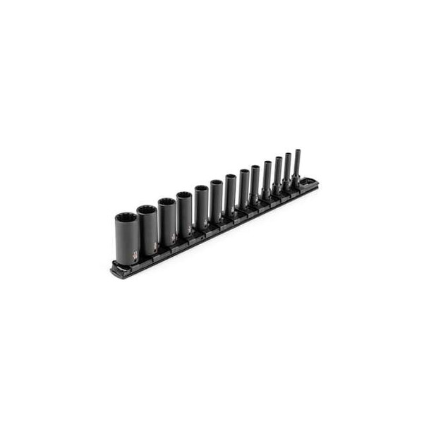 Tekton 1/4 in Drive Impact Socket Set, SAE, 13 pcs SID90105