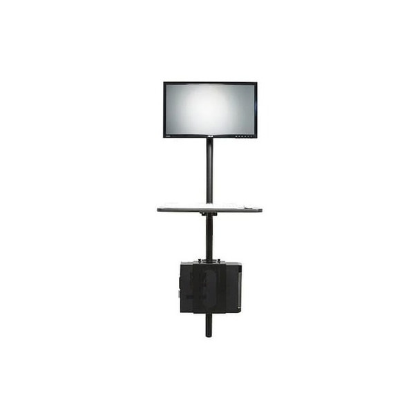 Adjustable Computer Station, use with Monitors, CPUs, Keybord Trays