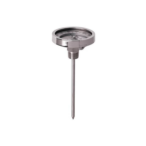 Tel-Tru Analog Dial Thermometer,Stem 18" L GT500R-1864
