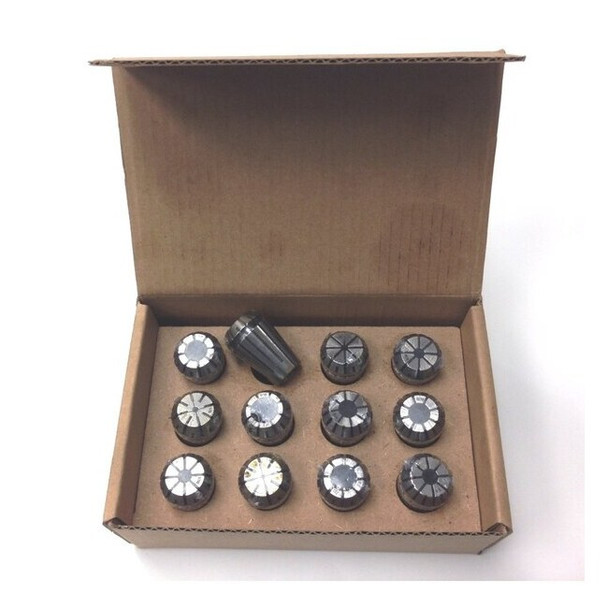 Hhip 1/16 to 1/2" ER20 12 Piece Spring Collet Set 3900-5205