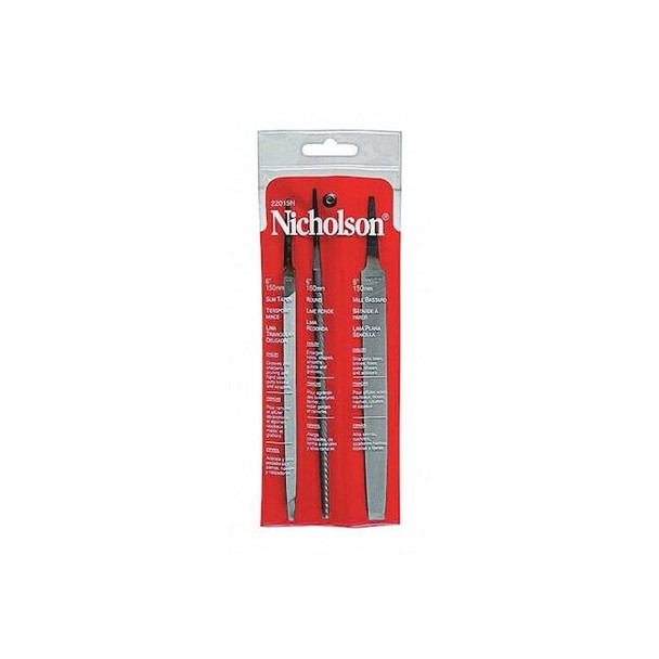 Crescent Nicholson 3 Piece 6" General Purpose File Set 22015NNN