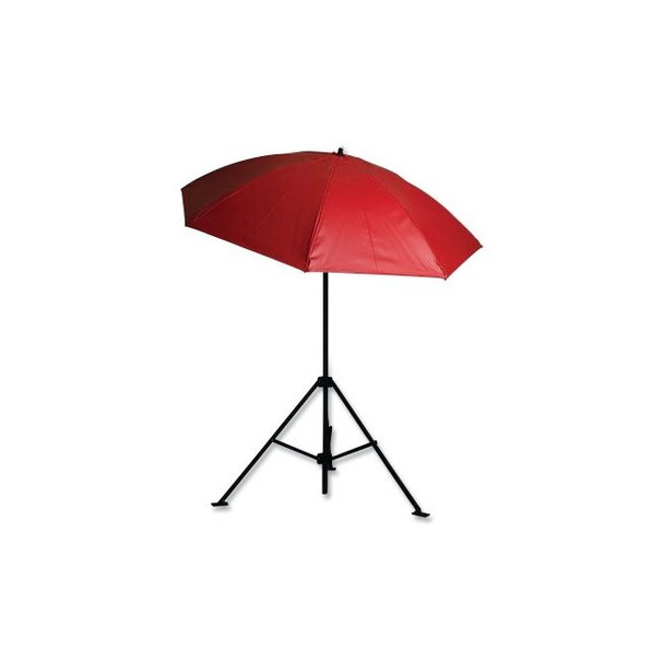 Heavy Duty Construction Umbrellas, 7 ft, Red, Vinyl
