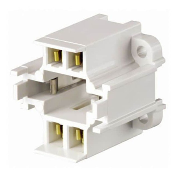 Leviton Lampholder,75 W,White,4-Pin (G24q-3) 26725-419 Pack of 5