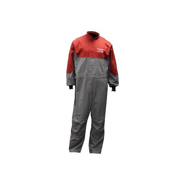 Coverall, 20 cal/sq cm ATPV, 3XL, 31 in Inseam, Cotton/Nylon, Hook-and-Loop