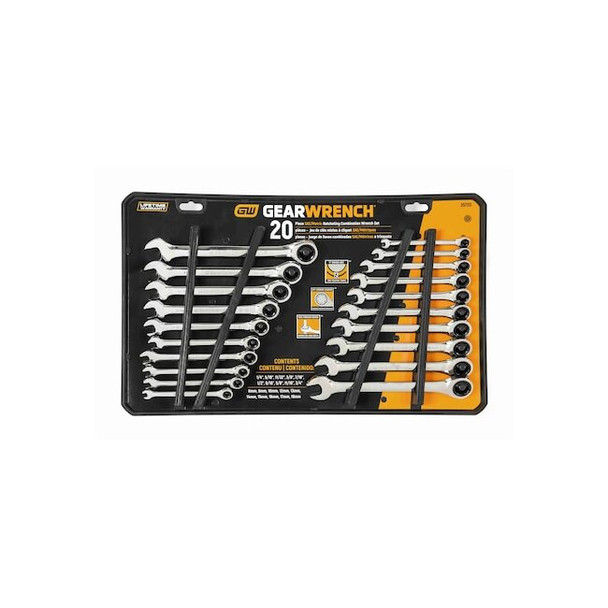 Gearwrench Ratcheting Combination Wrench 20 PC Set 35720-06