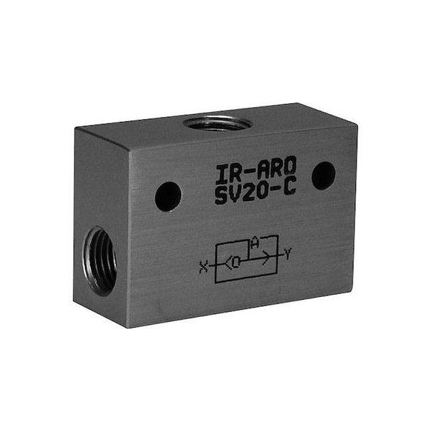 Aro Shuttle Valve,Aluminum, 200 psi, 52 in L SV20-C-V