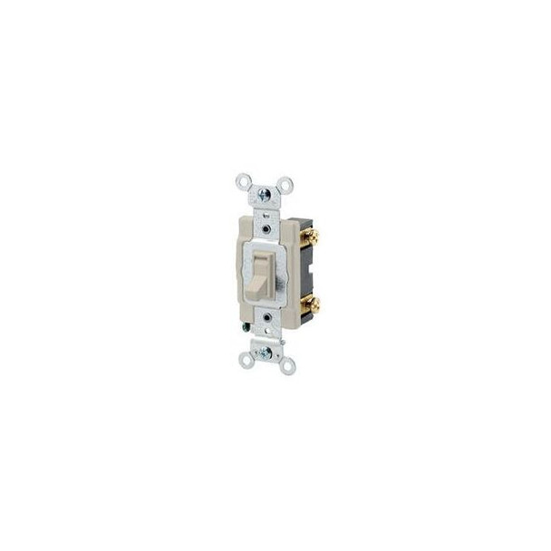 Leviton Wall Switch, 2 hp, Toggle, 20 A, Ivory 54521-2I Pack of 10