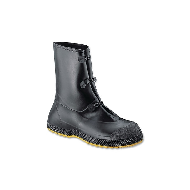 SF PVC Overboots, Mid, Large, 12 in H, Black