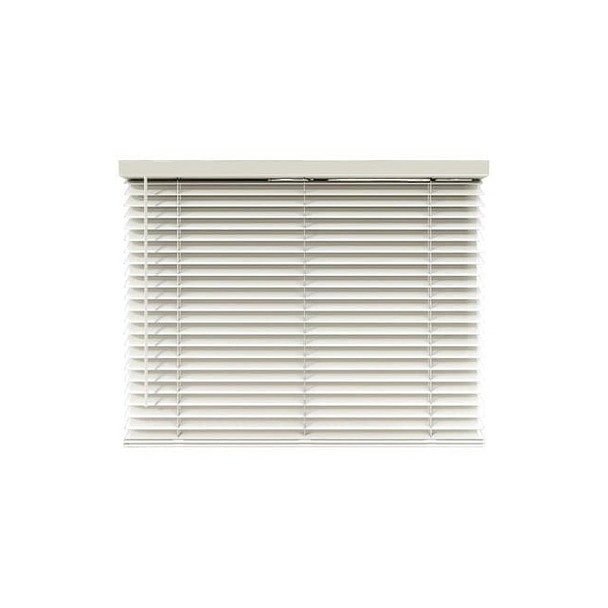Keystone Fabrics Cordless Faux Wood Blind,White,48 in H FW-36x48