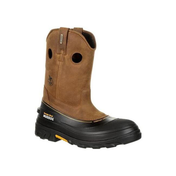 Men's Wellington Boot, 9, Composite Toe, 11 in H, Light Brown, GB00243