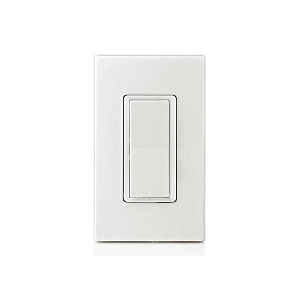 Leviton Wall Switch, Rocker, White SBK00-CSW