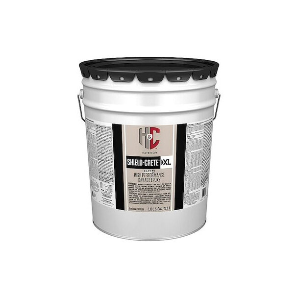 H&c Epoxy Coating, Gray Taupe, 5 gal, Metal Pail 20.105306-19