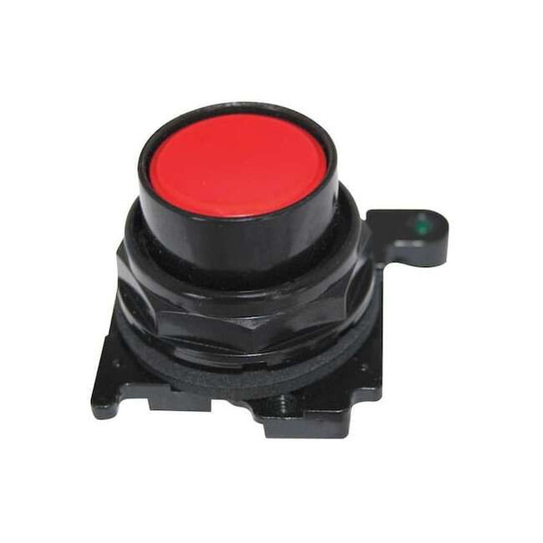 Eaton Non-Illum Push Button Operator,30mm,Red E34PB2