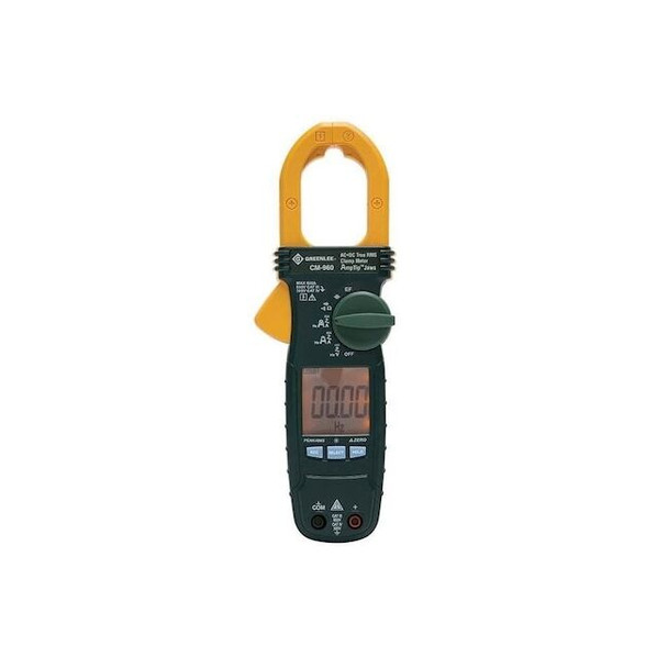 Greenlee Clamp Meter, LCD, 600 A CM-960