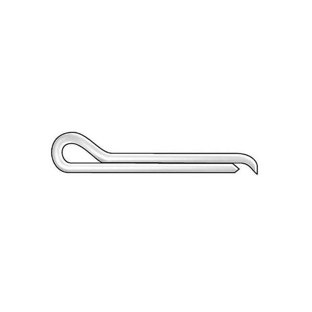 Hammerlock Cotter Pin, 3/8 in Dia, 3-1/2 in L, Low Carbon Steel, 5 PK