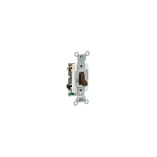 Leviton Wall Switch, 2 hp, Toggle, 20 A, Brown CS220-2 Pack of 10