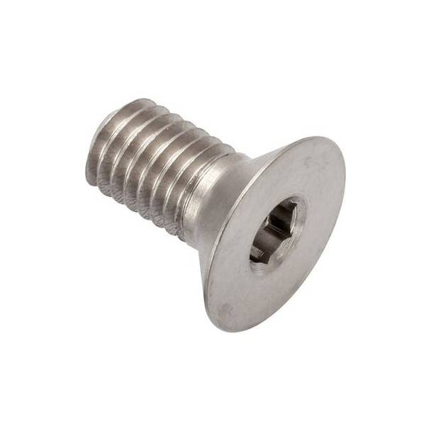 M5-0.80 Socket Head Cap Screw, Flat, Plain 18-8 Stainless Steel, 10 mm Length