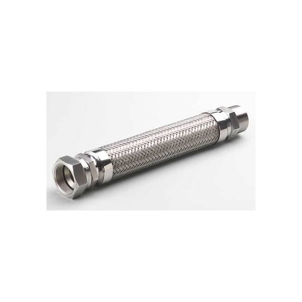 Hose Master 1/4" Dia x 12" L 321 SS Flexible Metal Hose GZ025SHXJ120