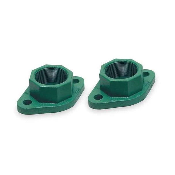 Taco Flange, Cast Iron, FNPT, 1 1/4 in,PK2 194-1540F-1