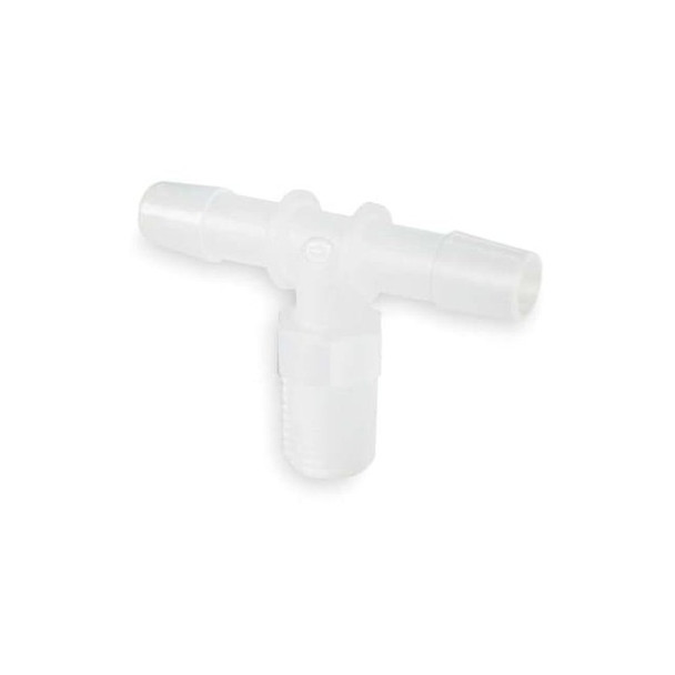 Eldon James Tee, PVDF, Barbed1/4in, MNPT1/4in,PK5 T4-4NK