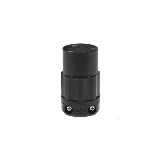 Leviton Straight Blade Connector, 15 A, Black 5269-B Pack of 10