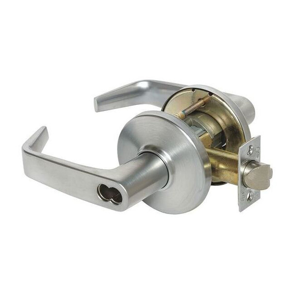 Stanley Security Lever Lockset,Mechanical,Entrance,Grd. 1 9K37B15DS3626