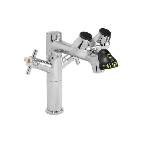 Eyewash/Faucet Combination, Counter Mount, Counter Mounted, 10.0 H., 7.63 W