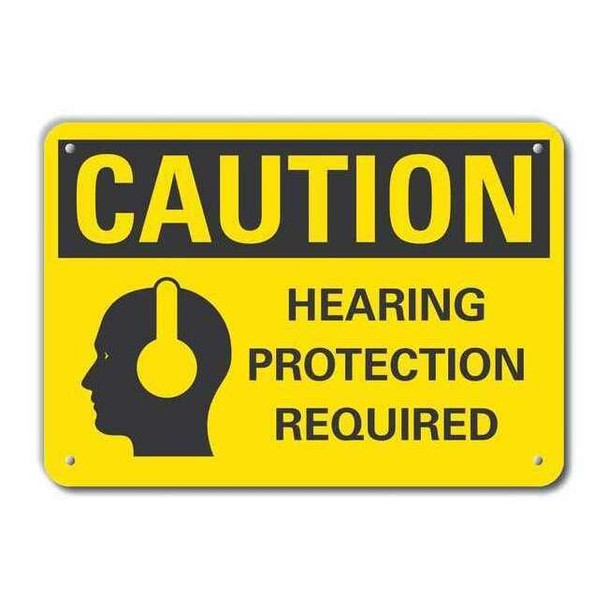Caution Sign,Recycled Aluminum,10 in. H, LCU3-0159-RA_14x10