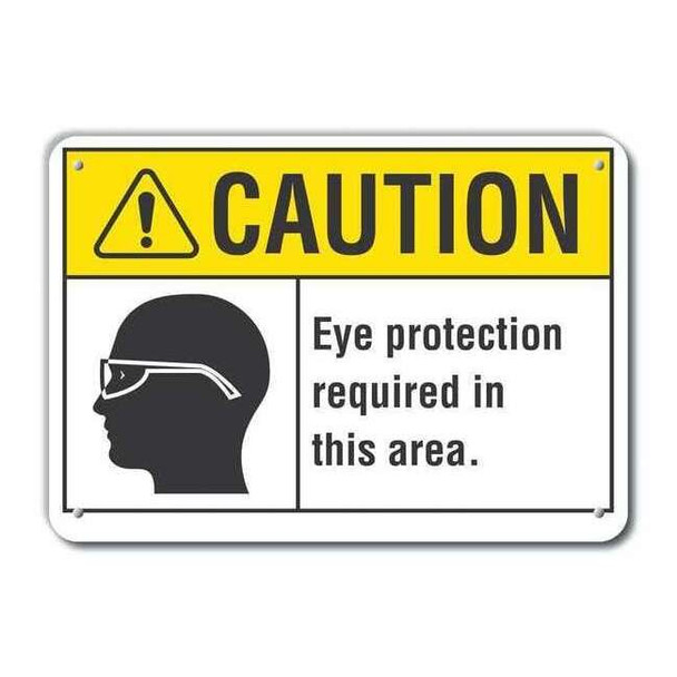 Lyle Caution Sign,Recycled Aluminum,7 in. H, LCU3-0111-RA_10x7 LCU3-0111-RA_10x7