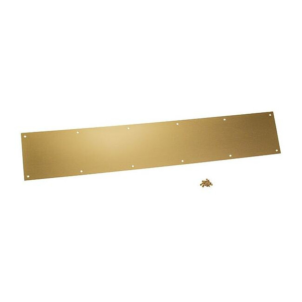 Manufacturer Varies Protection Plate,Kick/Stretcher,8" H 18-8x34-050-BTAL