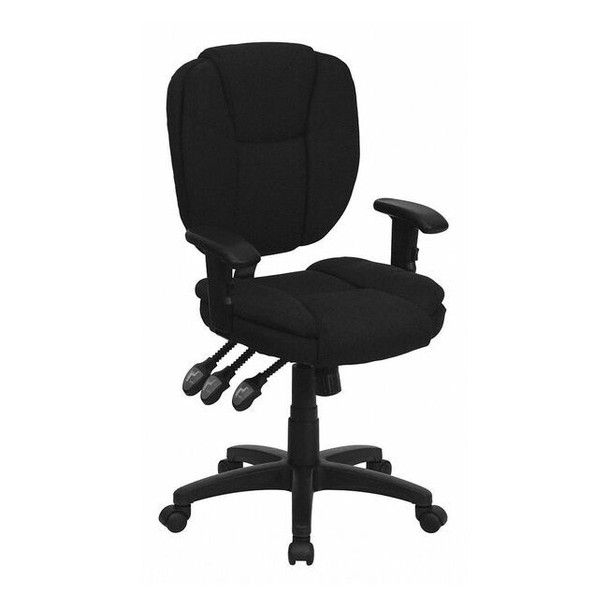 Flash Furniture GO-930F-BK-ARMS-GG