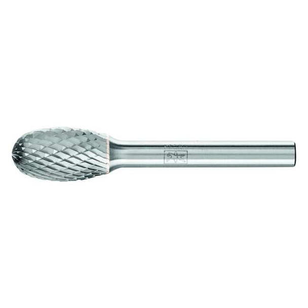 Pferd Carbide Bur - Oval Shape, DIA Cut - 1/2" x 7/8" x 1/4" Shank - SE-5 24653